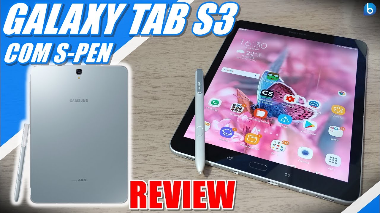 O MELHOR TABLET COM ANDROID | GALAXY TAB S3 | ANÁLISE EM PORTUGUÊS
