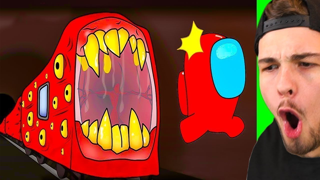Die BESTE ZUGFRESSER AMONG US ANIMATION! (gruselig)