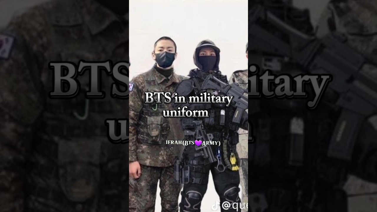 BTS in military uniform || dont forget to sub#bts #jin #jk #suga #rm #v #jimin #jhope #viral #fypシ