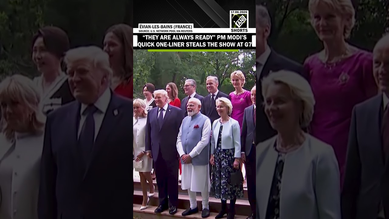 &ldquo;They&rsquo;re always ready&rdquo; PM Modi&rsquo;s quick-one liner steals the show as G7 leaders pose for family photo