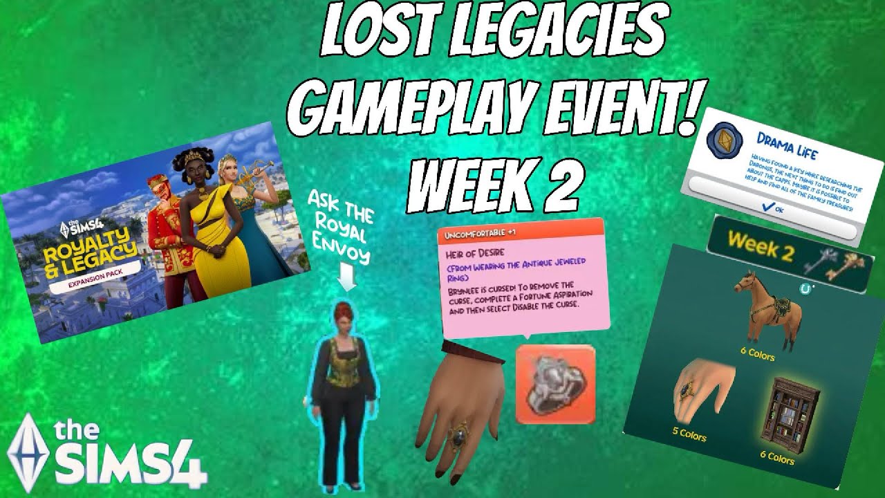 The Sims 4 Lost Legacies Gameplay Event Week 2!! #thesims4 #sims4 #weeklyevent #gameplay #viral