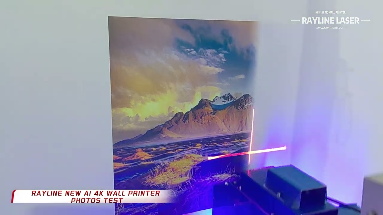 RAYLINE NEW AI 4K Wall Printer Teaching Videos #teachingvideos #ai4kwallprinter