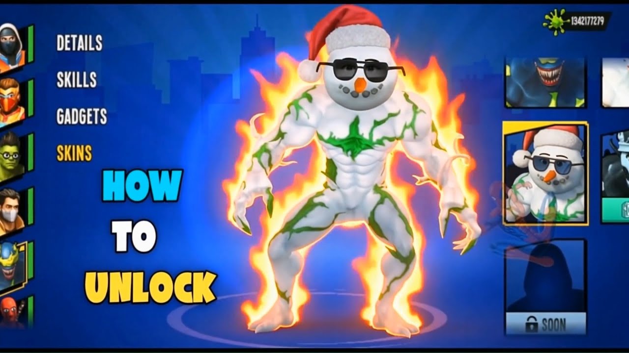 Venom Snow Man Skin Unlock Spider Fighter 3😱🔥