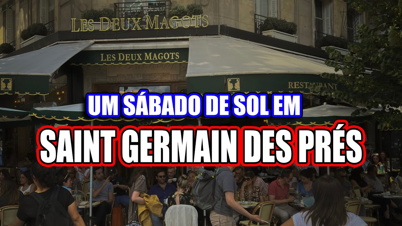 SÁBADO DE SOL EM SAINT GERMAIN DES PRÉS! OBRIGADO AOS 60 MIL INSCRITOS! #paris #andredegrossi