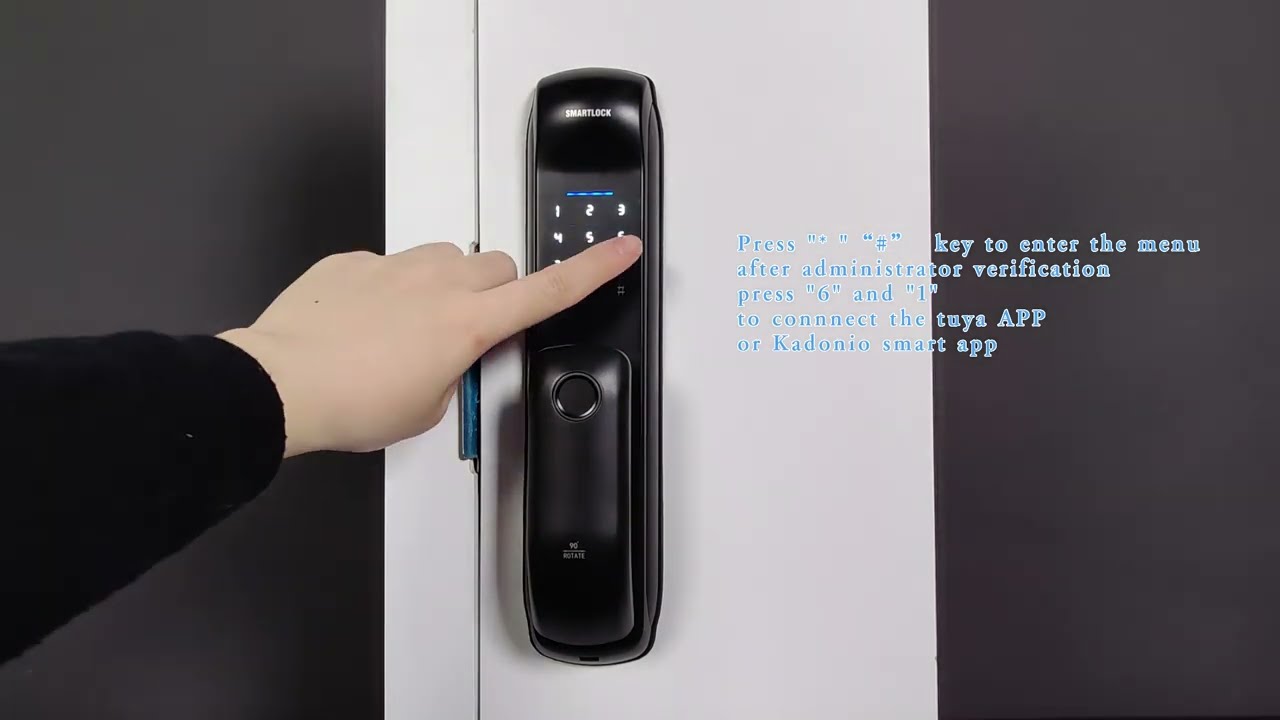 801 Smart Lock Tuya App Connection Settings