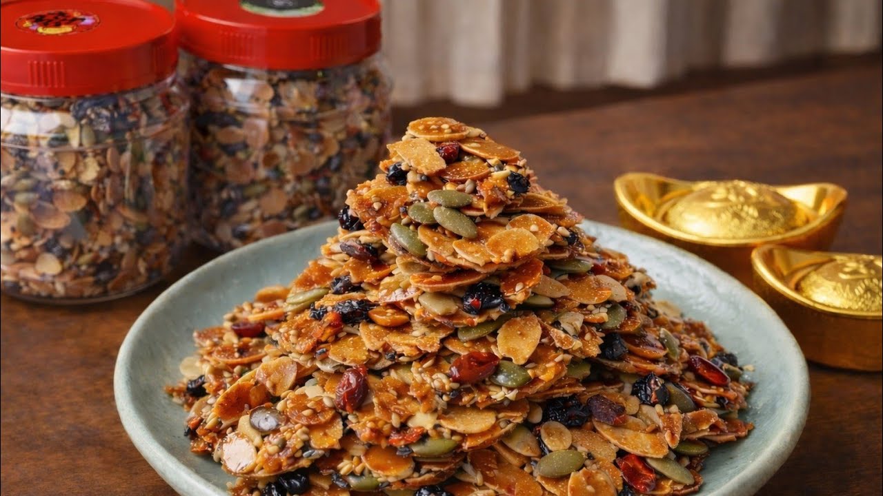 薄到会响 麦芽糖杏仁瓦片 一口咬下全是杏仁香脆 Paper-Thin Maltose Almond Crisps  Crispy in Every Bite