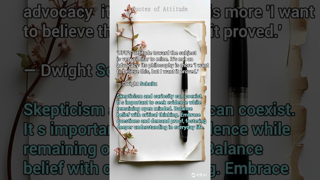 Quotes of Attitude Dwight Schultz