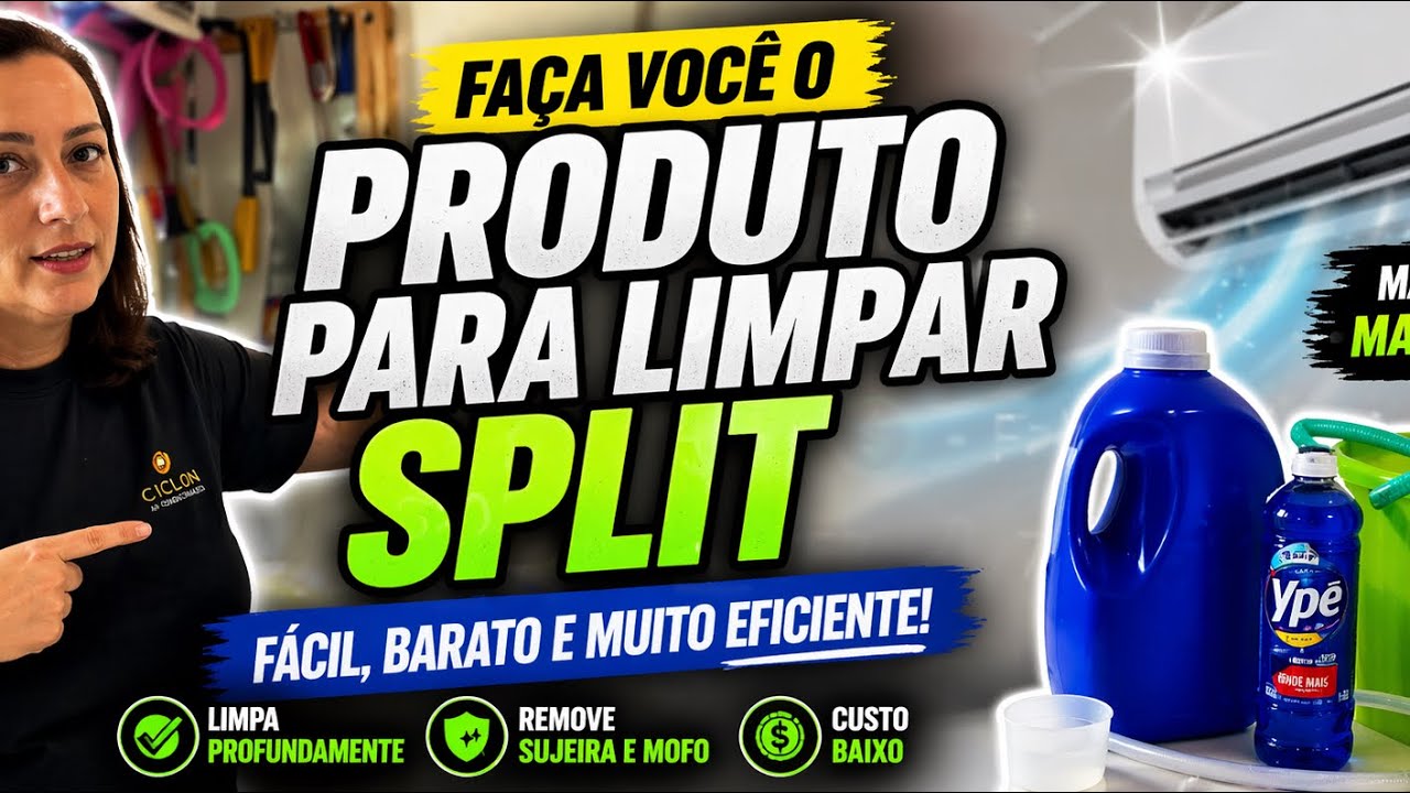 Faça você o produto para limpar Split ... Aprenda aqui ...