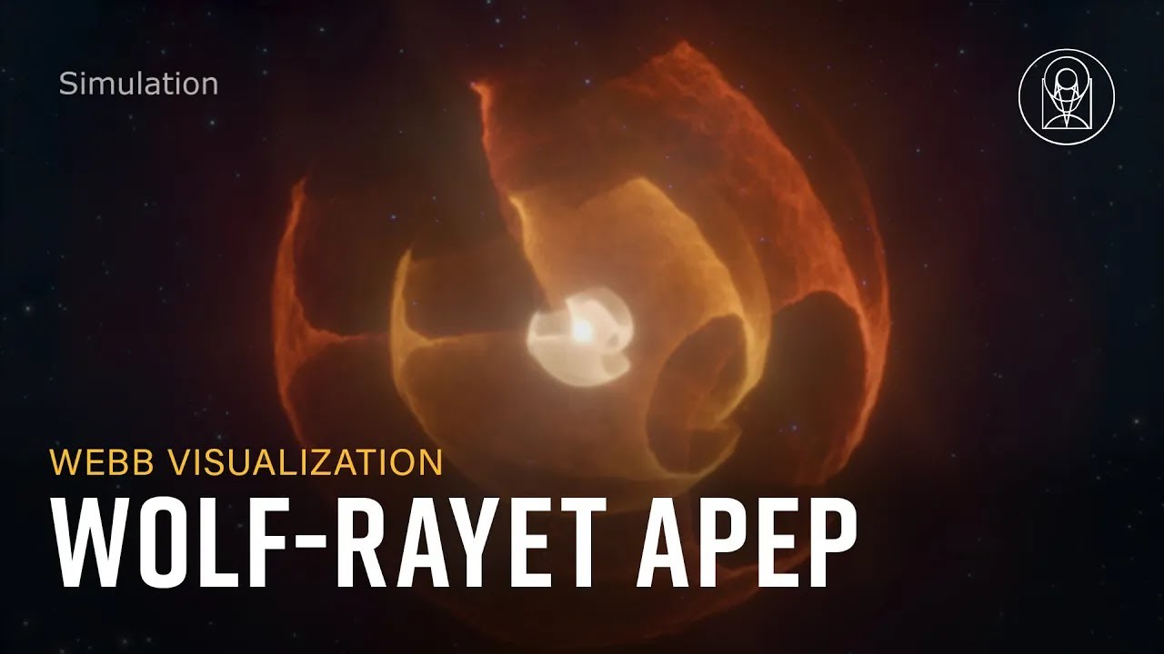Wolf-Rayet Apep Visualization &mdash; James Webb Space Telescope