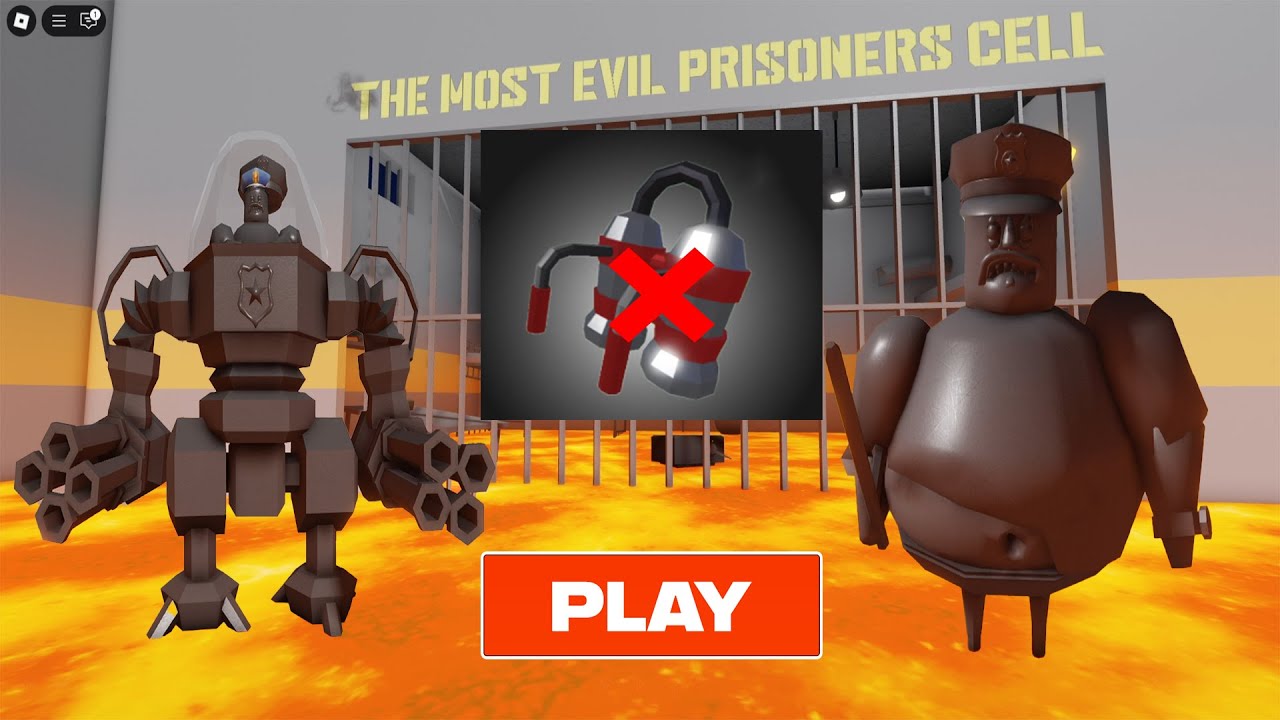 BARRY'S PRISON RUN! (OBBY) LAVA MODE - NO ITEMS CHALLENGE | All Morphs Unlocked Full Gameplay