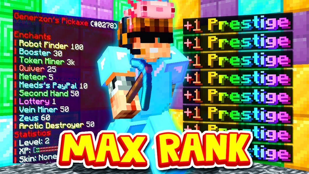 How I PRESTIGED on our SECOND DAY in MINECRAFT: PRISONS?! | Minecraft OP PRISON #2