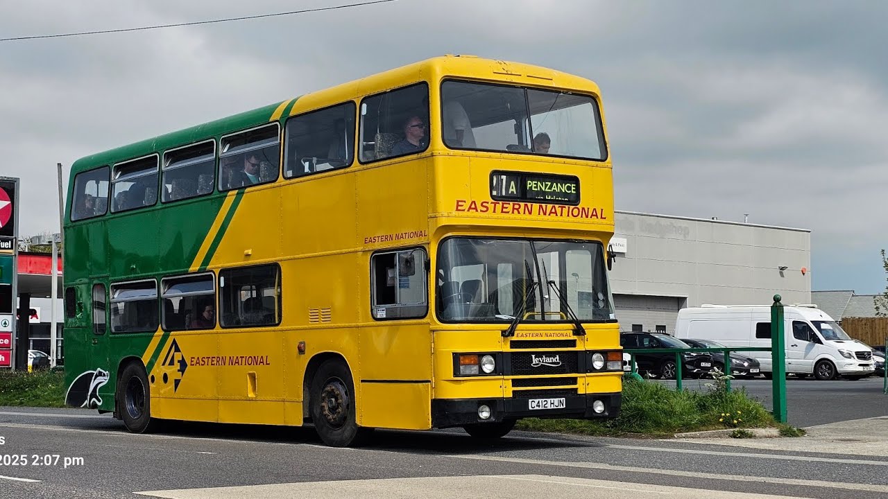🚍*Lovely Olympian* Preserved Eastern National C412 HJN Leyland Olympian Penzance Rally 2025