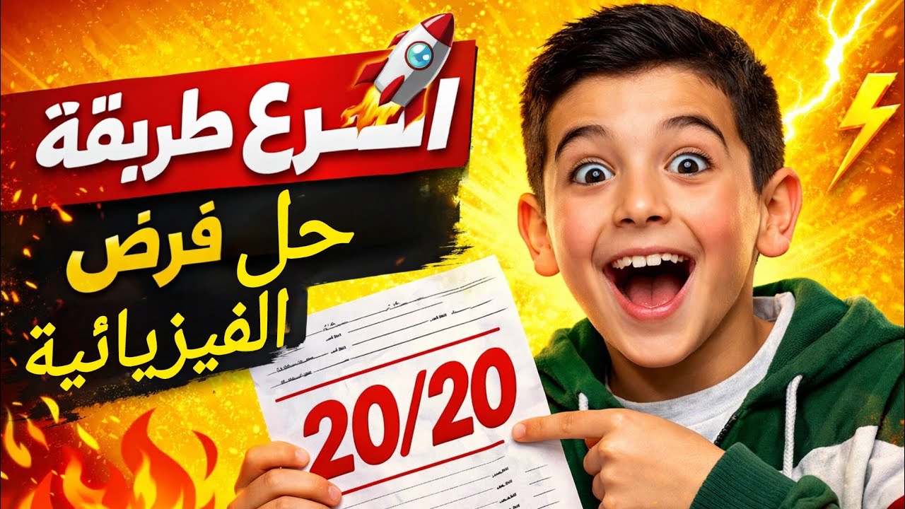 ⚡ حل نموذج العلوم الفيزيائية خطوة بخطوة – الأولى متوسط 2026 | النجاح مضمون!