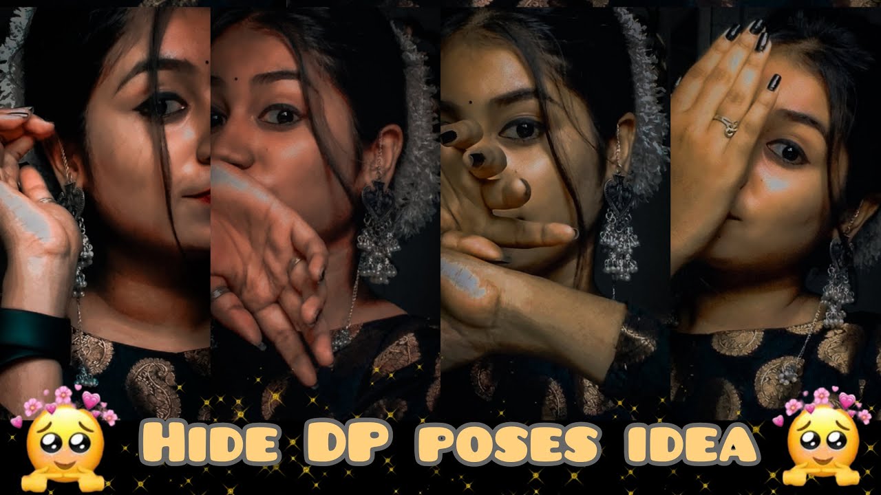 Cute Hide DP poses 🦋💖 | cute selfie poses🦋💗