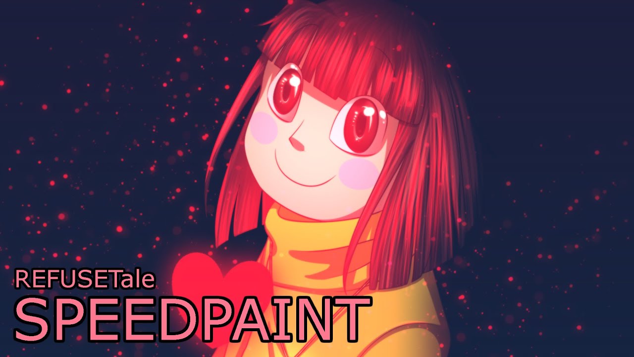 CHARA THE FALLEN HUMAN【UNDERTALE AU REFUSETALE SPEEDPAINT/REDRAW】