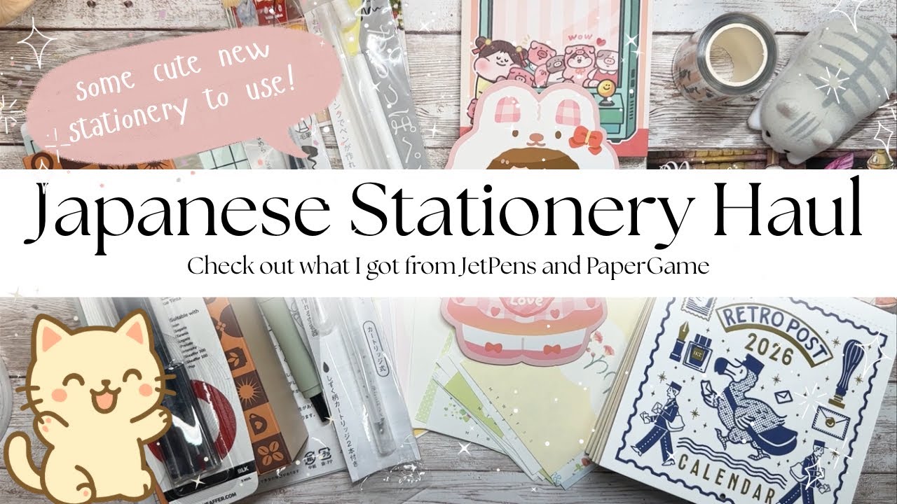 I got some cute stuff!!! // Jetpens and Papergame Stationery Haul ☕️