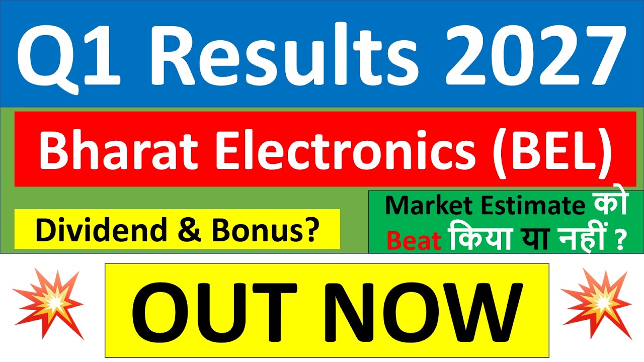 BEL q1 results 2027 | Bharat Electronics q1 results today | BEL Share News | BEL Share latest news