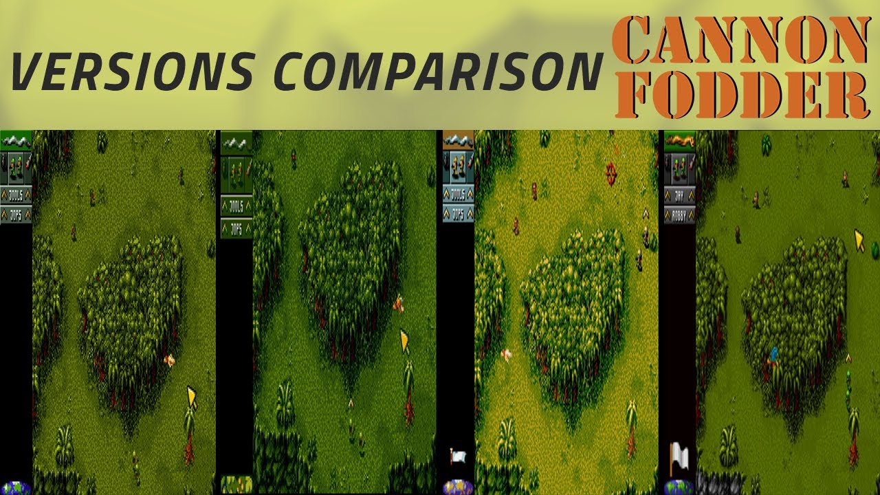 Cannon Fodder -Versions Comparison- Amiga, CD32, AtariST, MS-DOS, Sega Genesis, and much more!