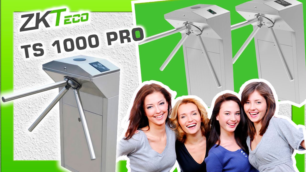 🚨 TORNIQUETE PEATONAL ZKTECO TS1000pro 🚀 Control de Acceso Peatonal Zkteco 💪 Torniquete de Acceso 💛