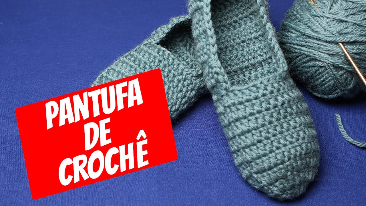 Pantufa de Crochê para Iniciantes