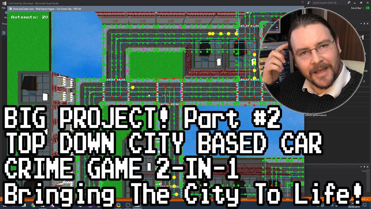 BIG PROJECT 2-in-1! Top Down City Based Car Crime Game #2