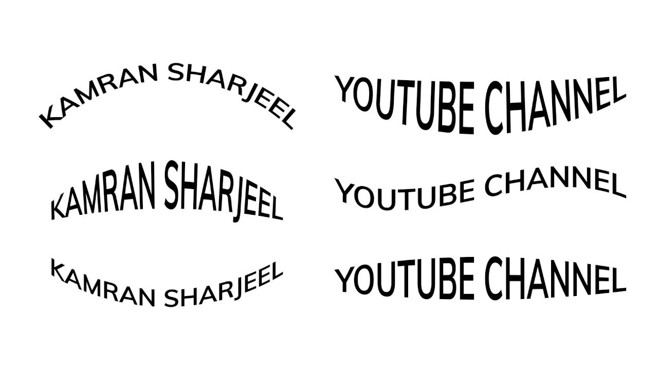 How to type curved text in Photoshop