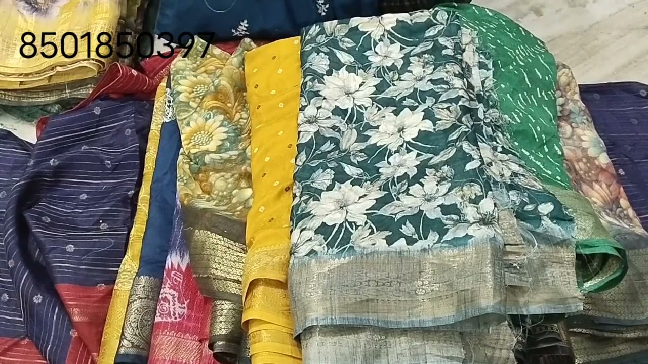 Beautiful 2 cut sarees ❤️ only 100 rupees ❤️ 8501850397