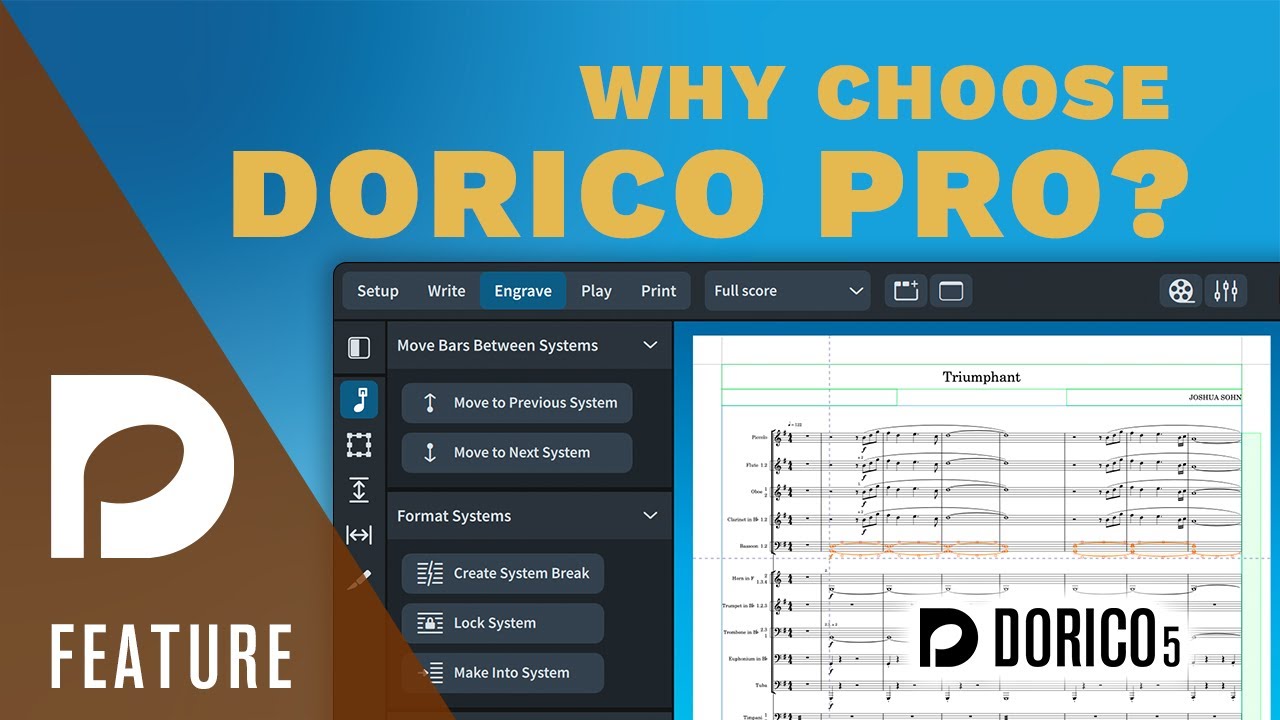 Dlaczego warto wybrać Dorico Pro? | Oprogramowanie do notacji muzycznej i komponowania od Steinberg