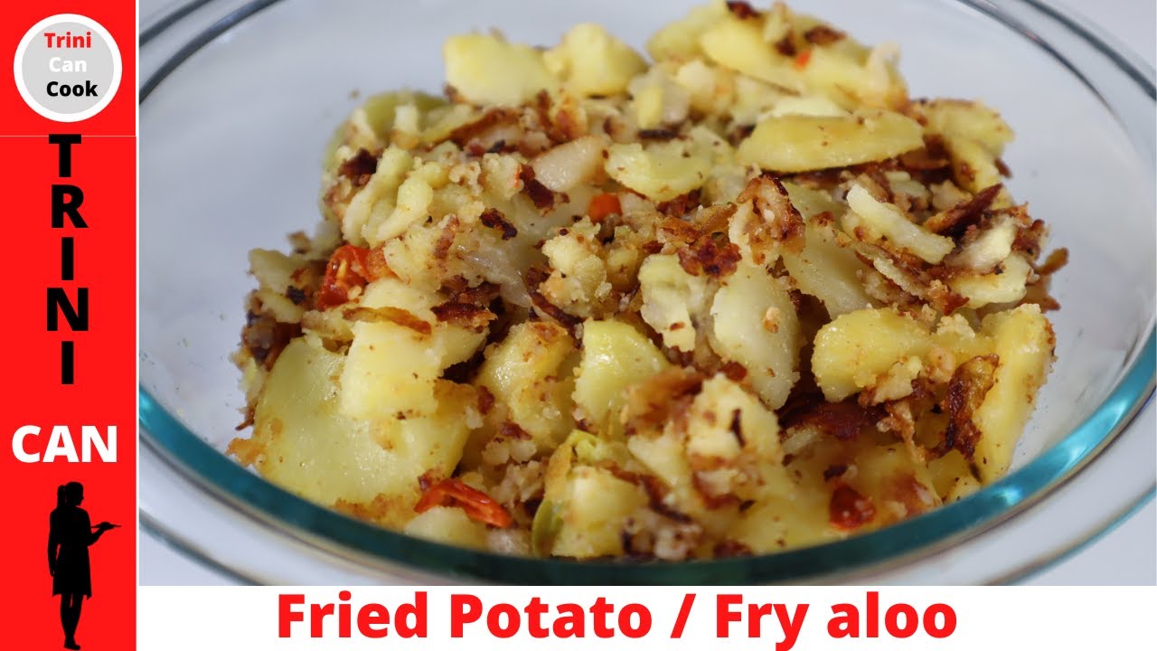 Trinidad FRY ALOO🇹🇹 recipe using 4 main ingredients | How to make fried potato / vegan