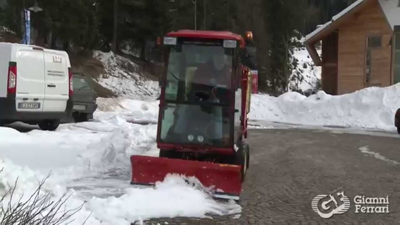 Gianni Ferrari PG doing snow removal with snow blade