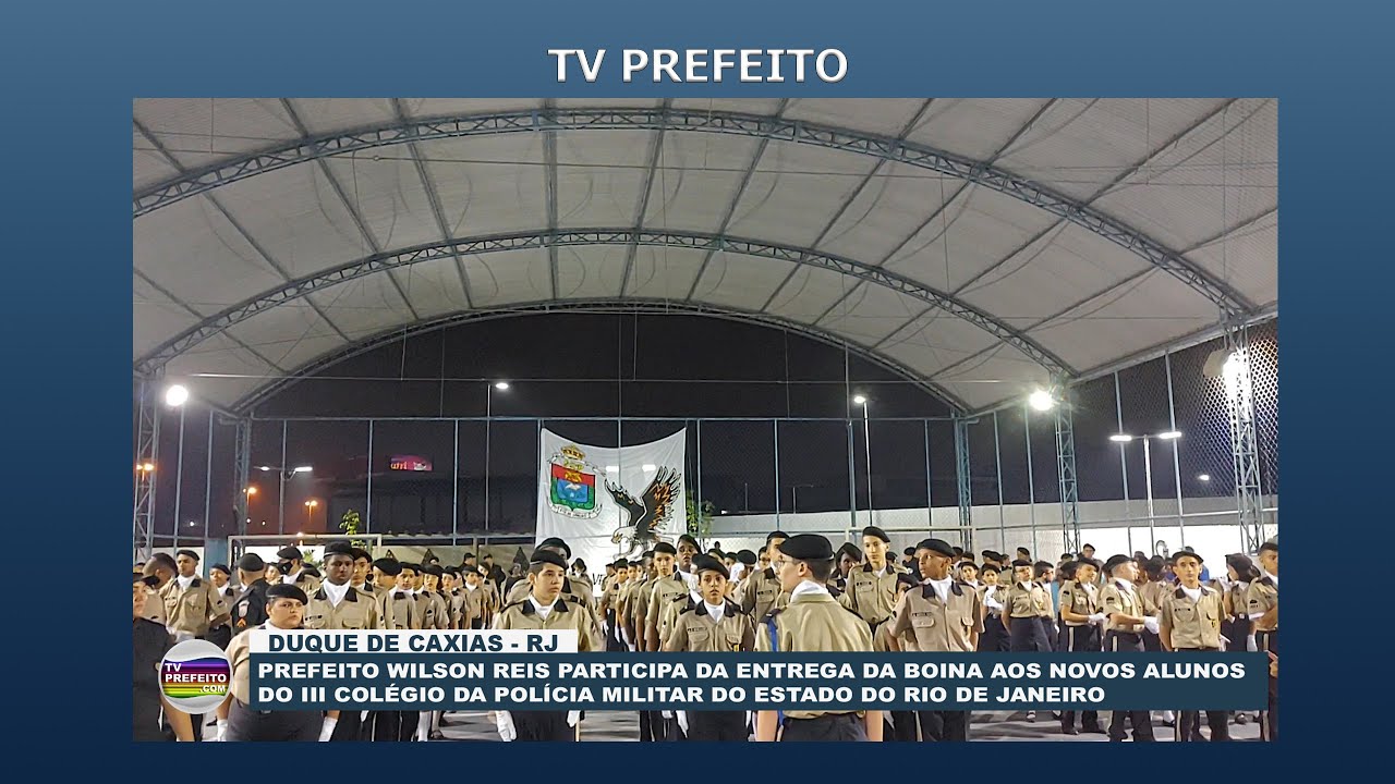 Entrega de boina aos alunos do III Colégio da Polícia Militar RJ Duque de Caxias