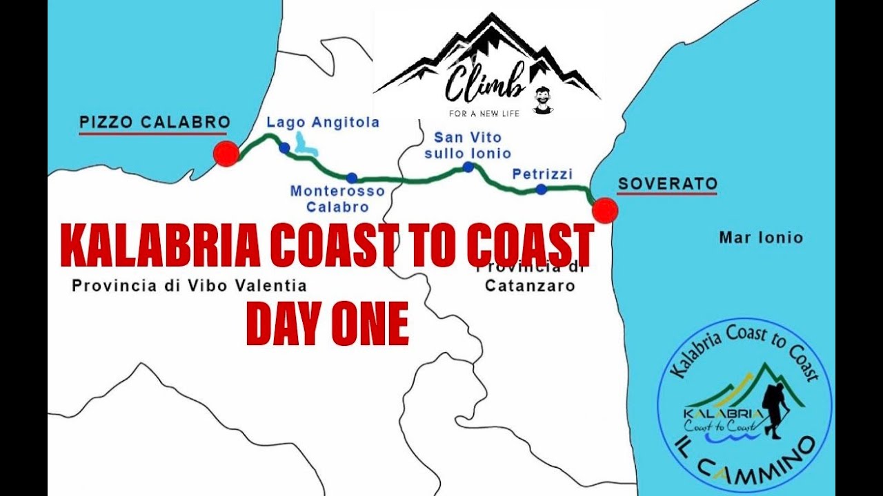 KALABRIA COAST TO COAST DAY ONE - FROM THE IONIAN TO THE TYRRHENIAN SEA -