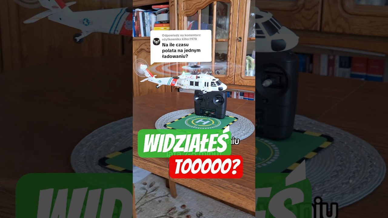 MUSISZ TO ZOBACZYĆ!!! Helikopter RC nad stołem - Wltoys K270