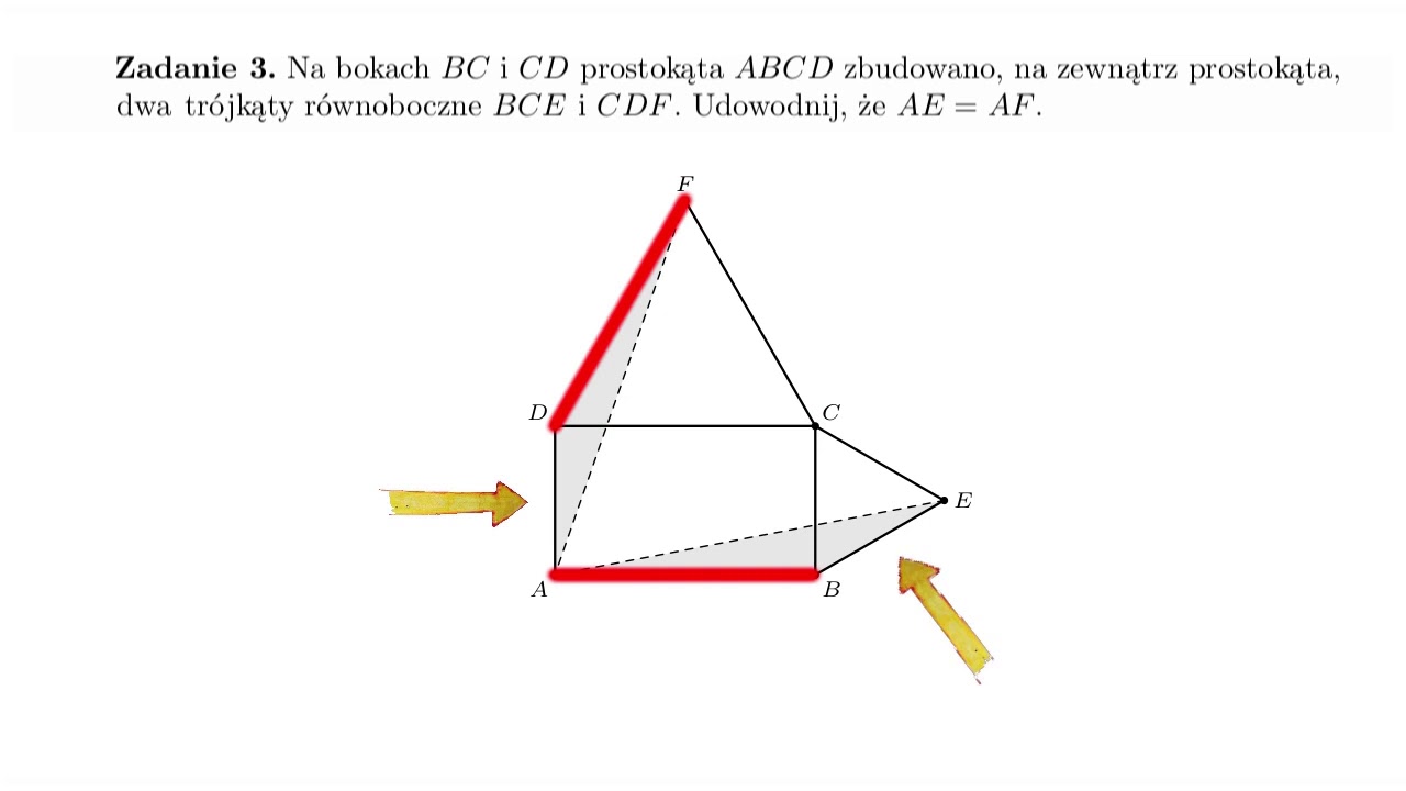 Zadania na dowodzenie w geometrii