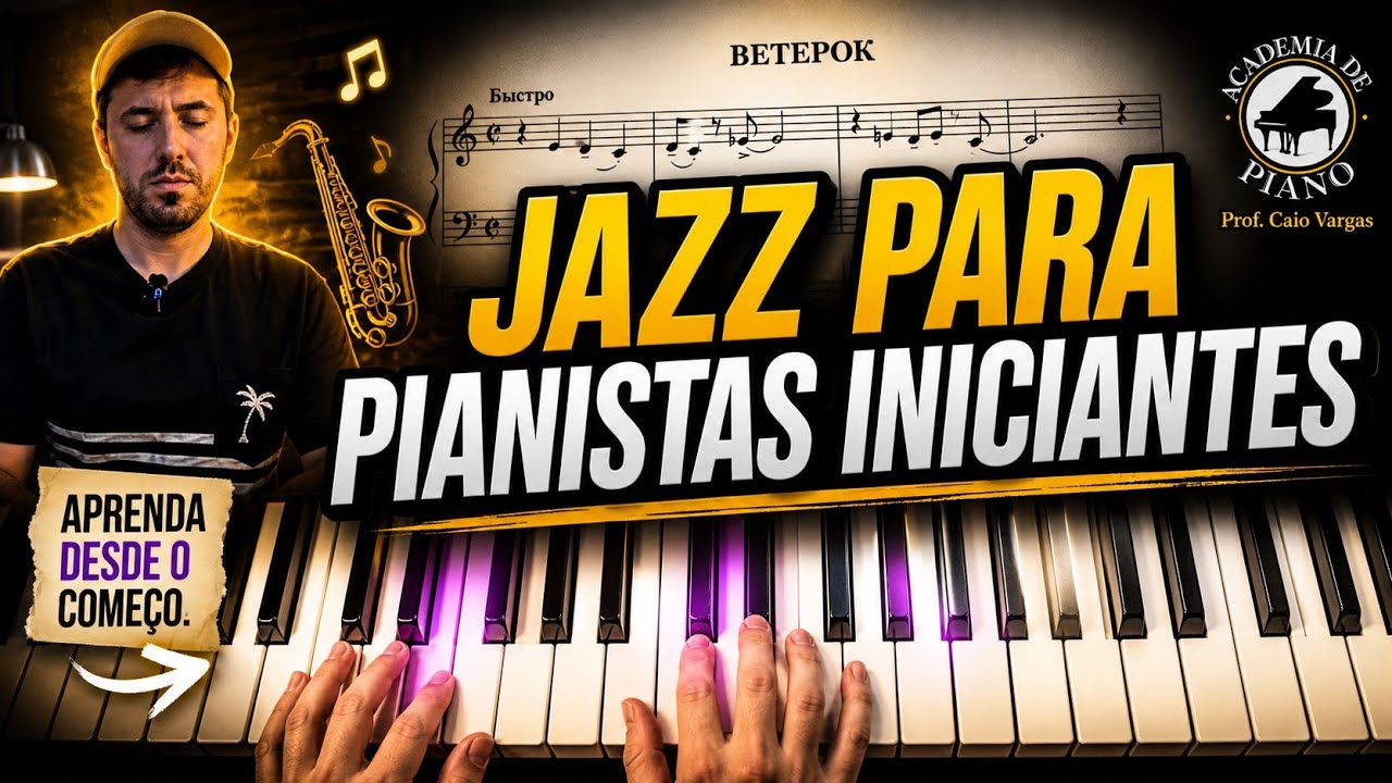 Miniaturas de Jazz e Blues para Pianistas Iniciantes (Nicolai Mordasov - Night) 🎹