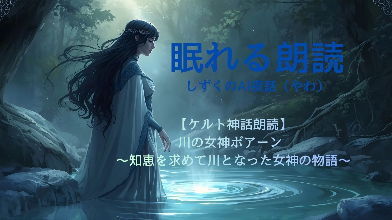 眠れる朗読【ケルト神話朗読】川の女神ボアーン ～知恵を求めて川となった女神の物語～