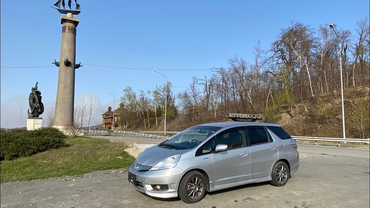 Перегон Honda Fit Shuttle в ЕКБ. Влетел в яму, лопнул диск