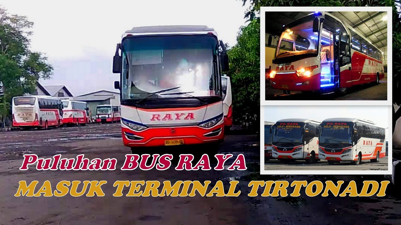 Ketika Puluhan Bus RAYA masuk ke Terminal Tirtonadi  SOLO,, Tua tapi Keren