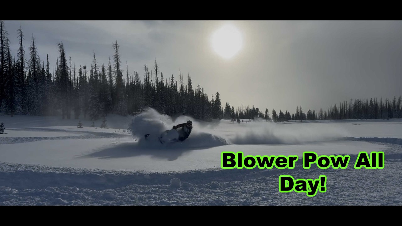 Nonstop Powder Epic Deep Snow Snowmobiling!