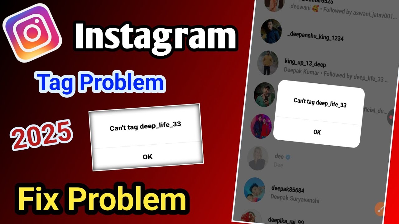 How To Fix Instagram Can't Tag Problem Solved 2025 💯