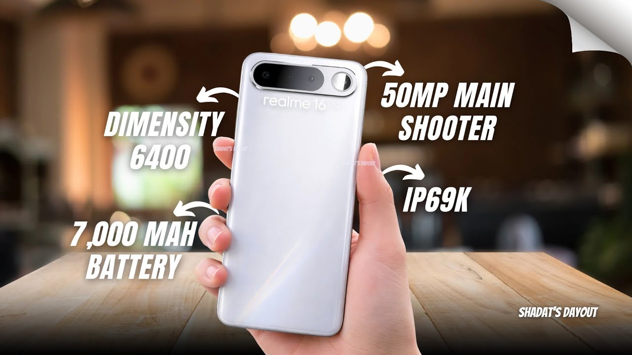 Realme 16 наконец-то вышел, и это настоящий прорыв!