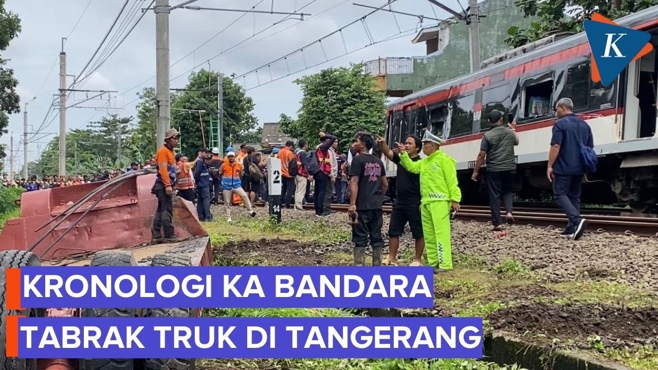 Kronologi Truk Tertabrak Kereta Bandara di Stasiun Poris Tangerang, Terseret 100 Meter