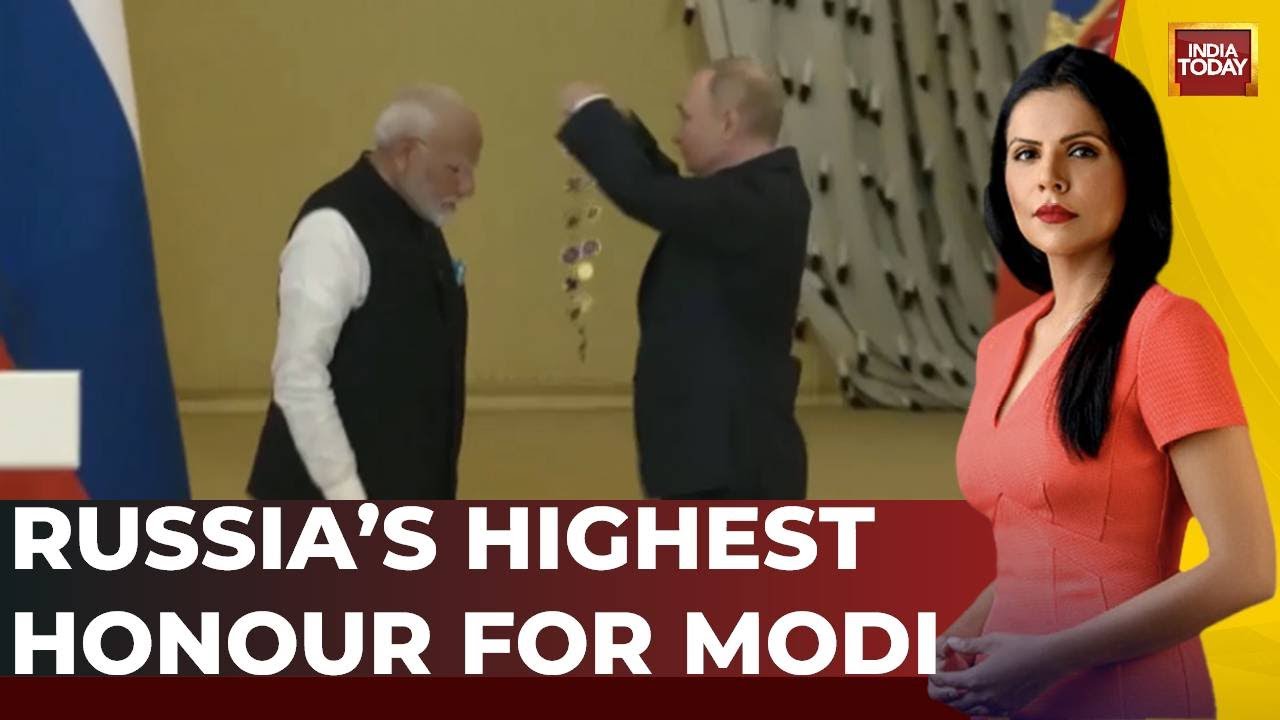 PM Modi Receives Russia's Highest Civilian Honour From Vladimir Putin | India Today