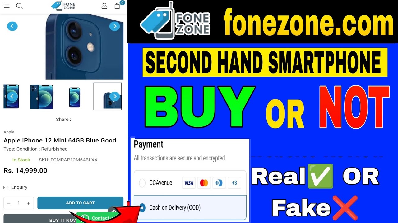 fonezone.com website review | Second hand smartphone buy from fonezone.com