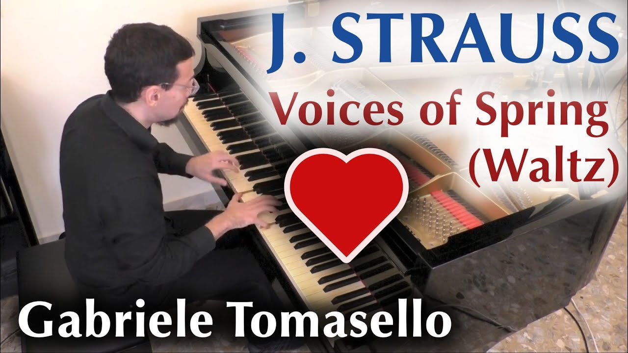 J. STRAUSS - Voices of Spring Waltz    春の声  - Gabriele Tomasello, piano.