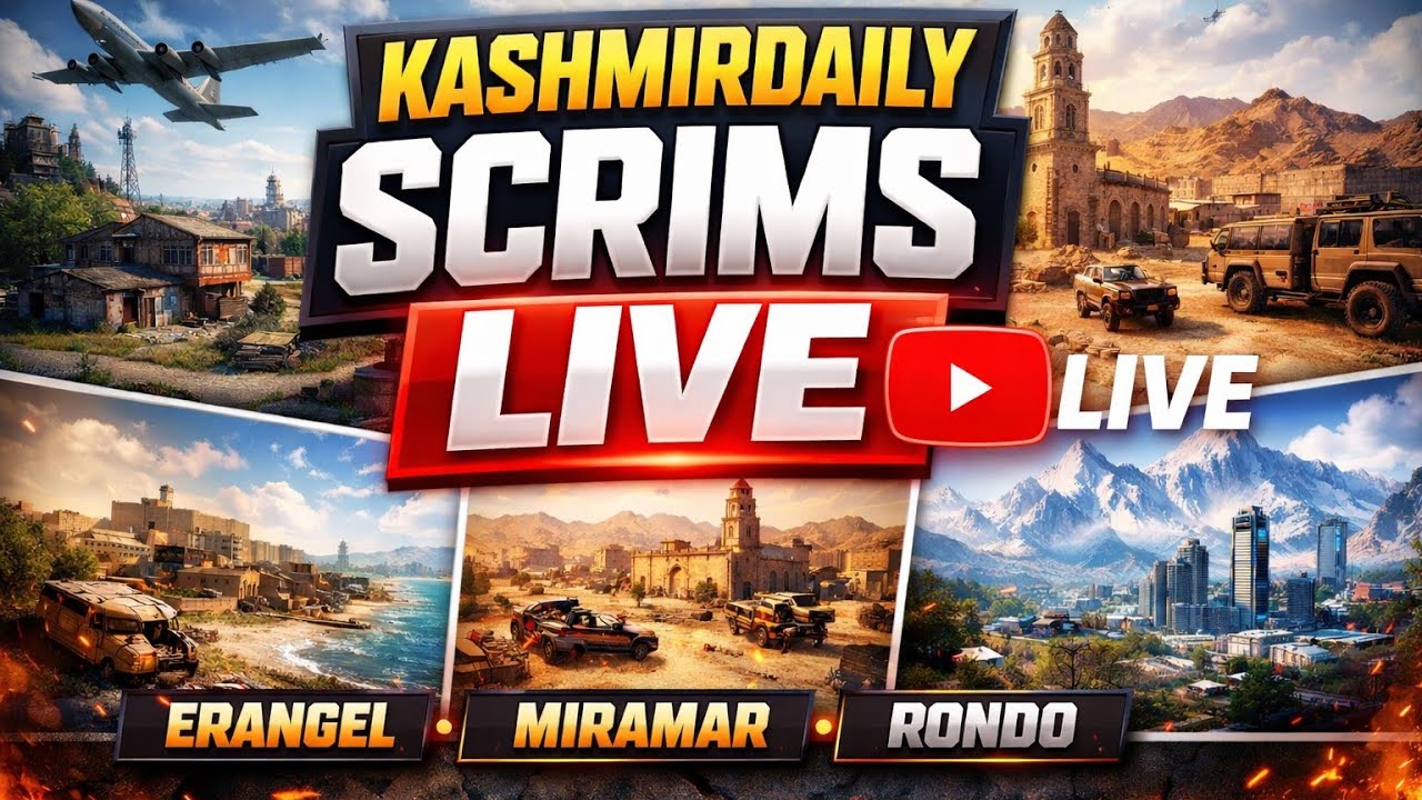 2nd match MIRAMAR  Day8 Kashmir Daily Scrims is live!