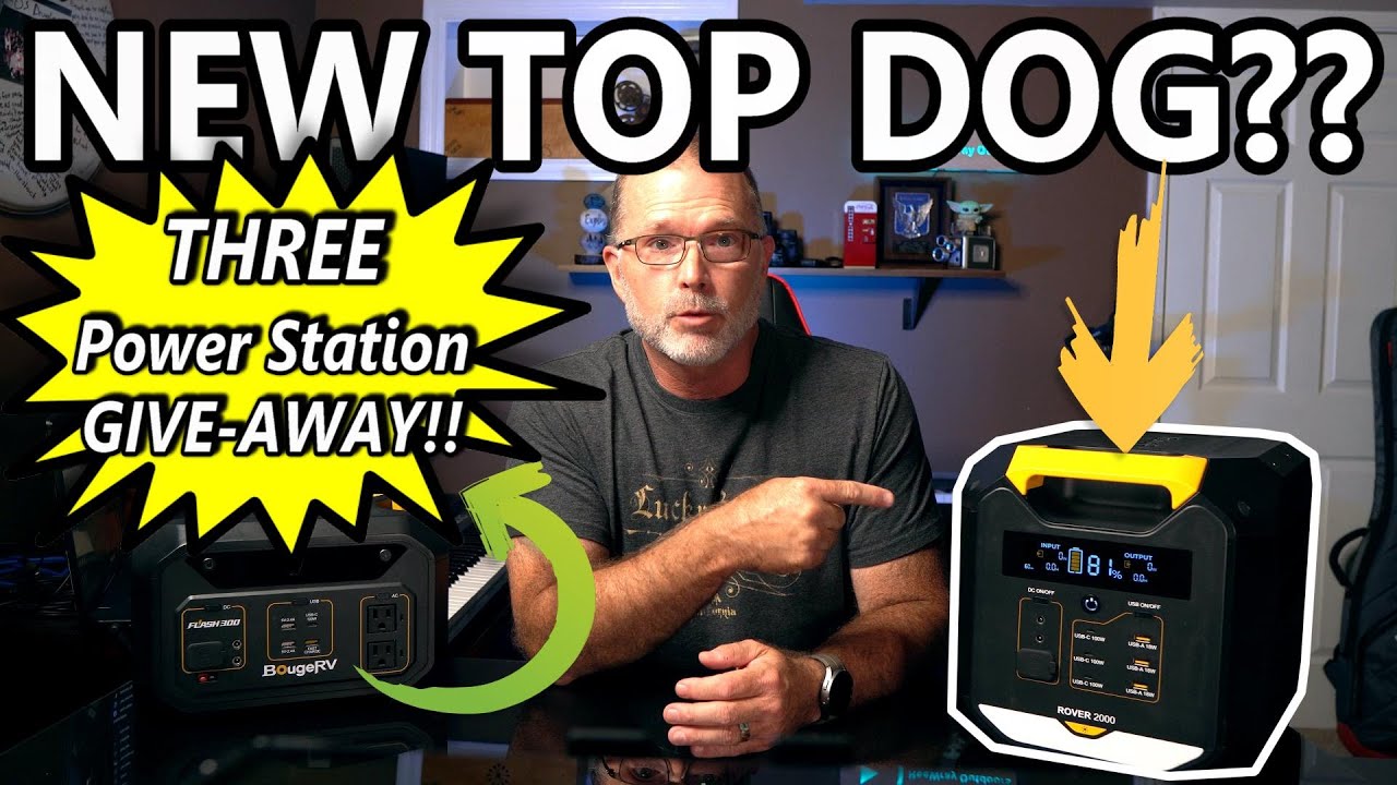 GREAT SPECS on this NEW Rover2000 from BougeRV + BONUS Power Station Give-Away THREE WINNERS!!