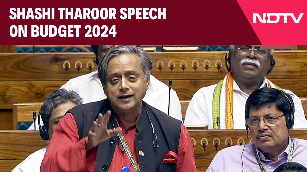 Shashi Tharoor Lok Sabha Speech On Budget 2024: 