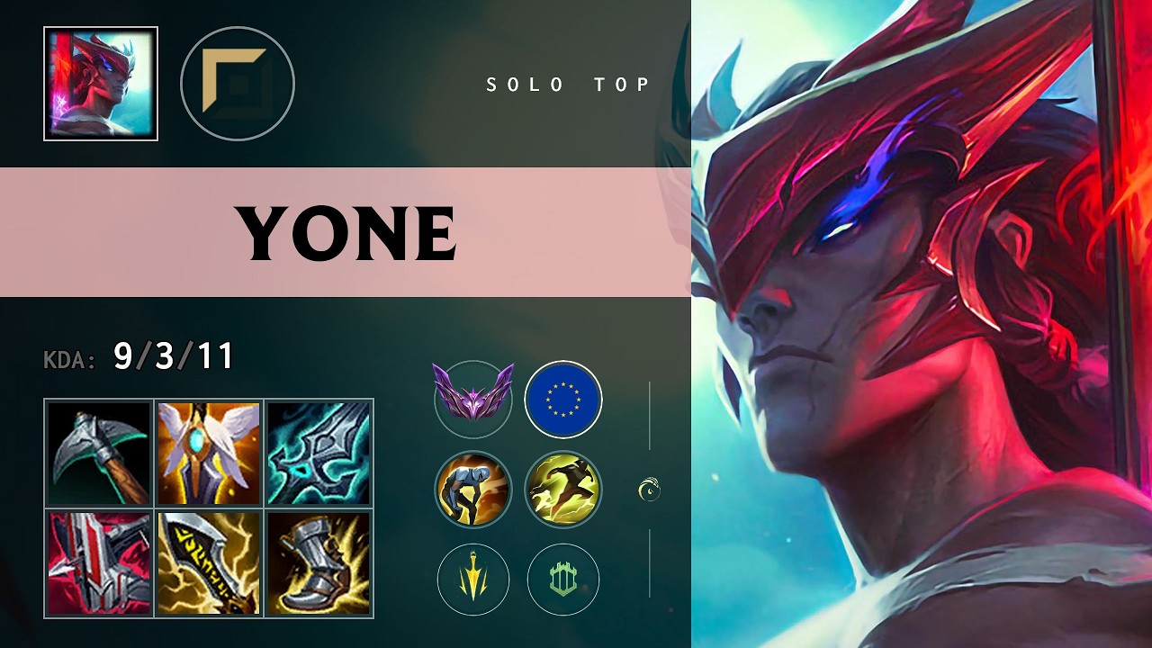 Yone Top vs Sion (CLA Kiki) - EUW Master Patch 26.15