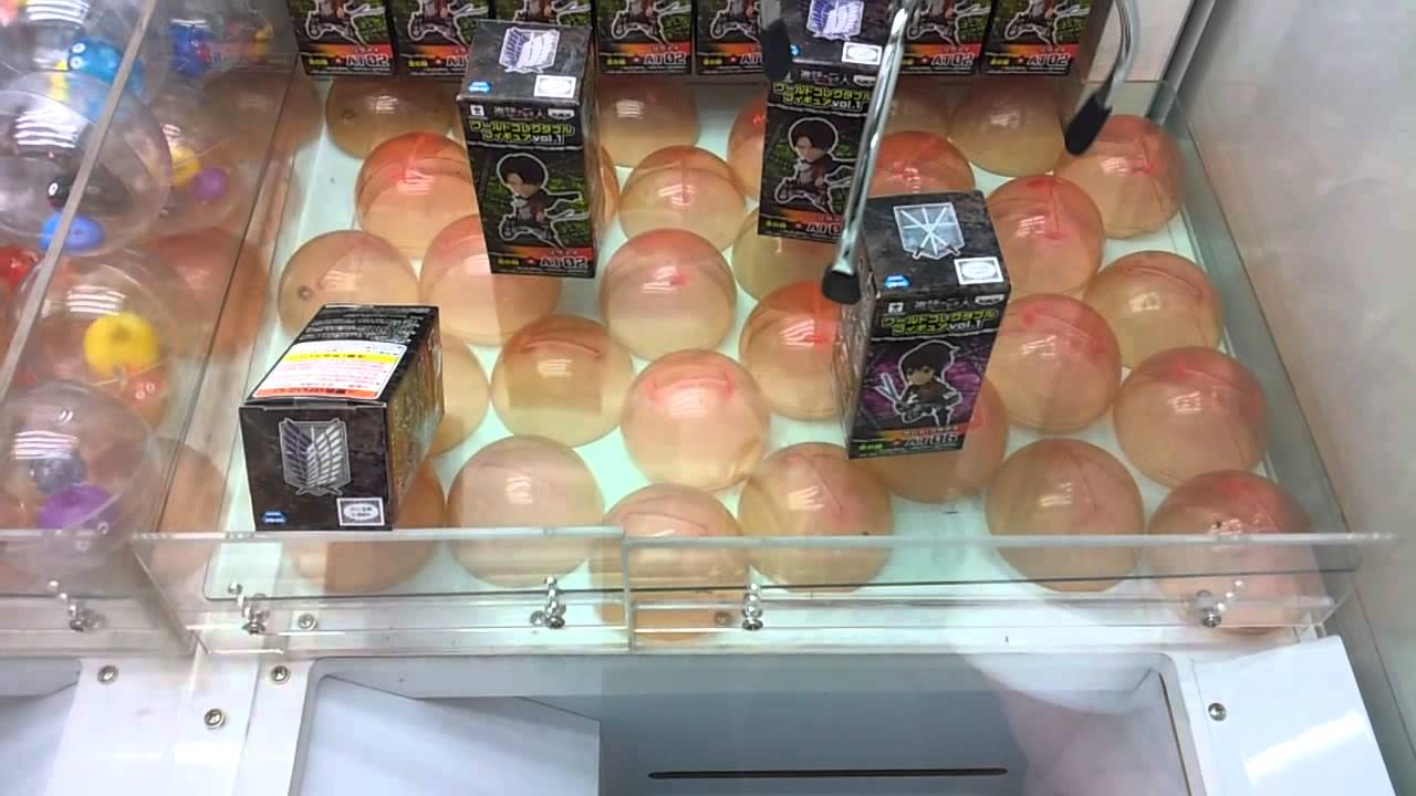 UFOキャッチャー#113 進撃の巨人 リヴァイ兵長あまり過ぎw 【Attack on Titan】Japanese Claw Machine